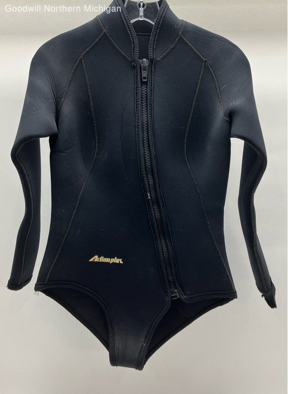 Women's ACTIONPLUS Black Solid Wet Suit - Size L