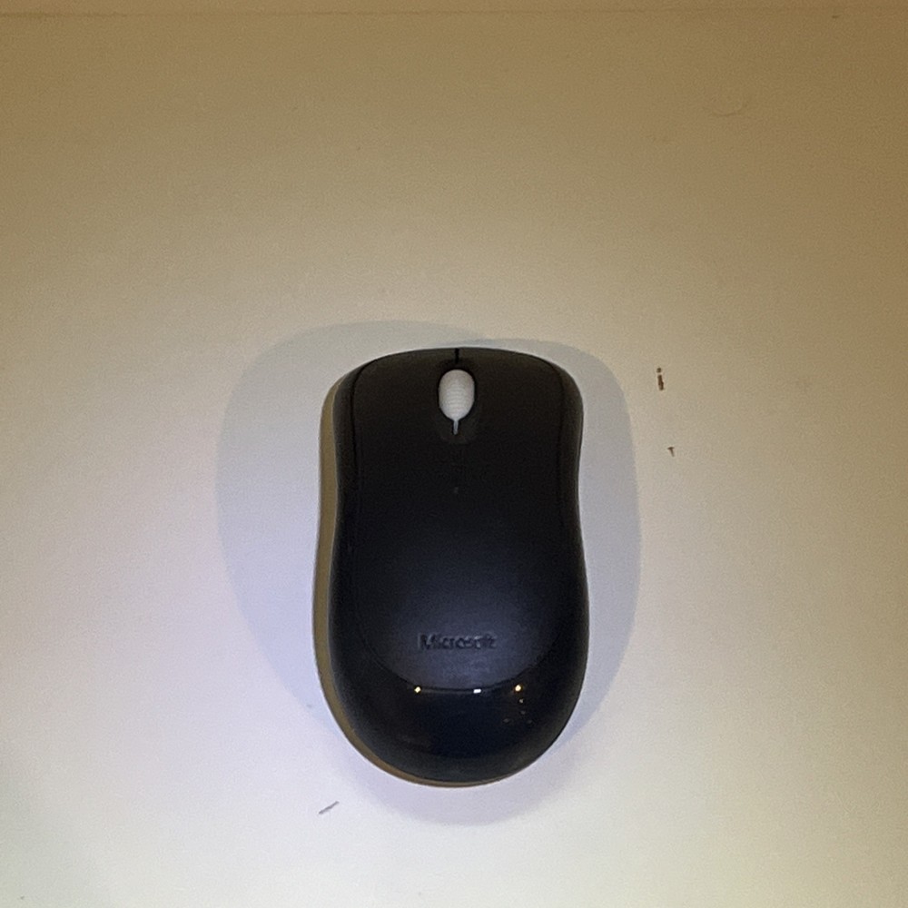 Microsoft Wireless Mouse 1000 Model 1454 With OEM Dongle Tested Working Black