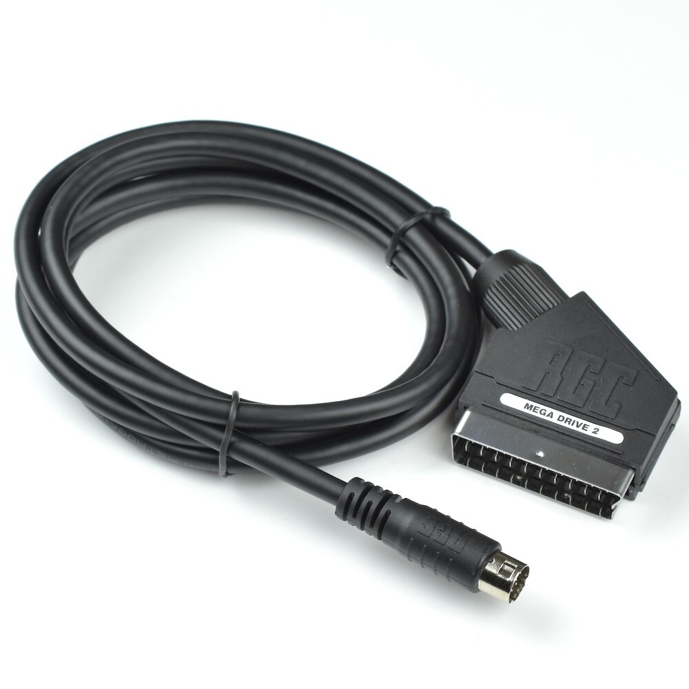 Sega Genesis Model 2 SCART/RGB Cable, Packapunch, CSYNC, RetroGamingCables, CDX