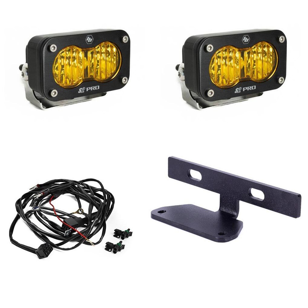 Baja Designs® S2 Pro Dual LED Hood Lights Pods Kit for 2024+ Can-Am Maverick R