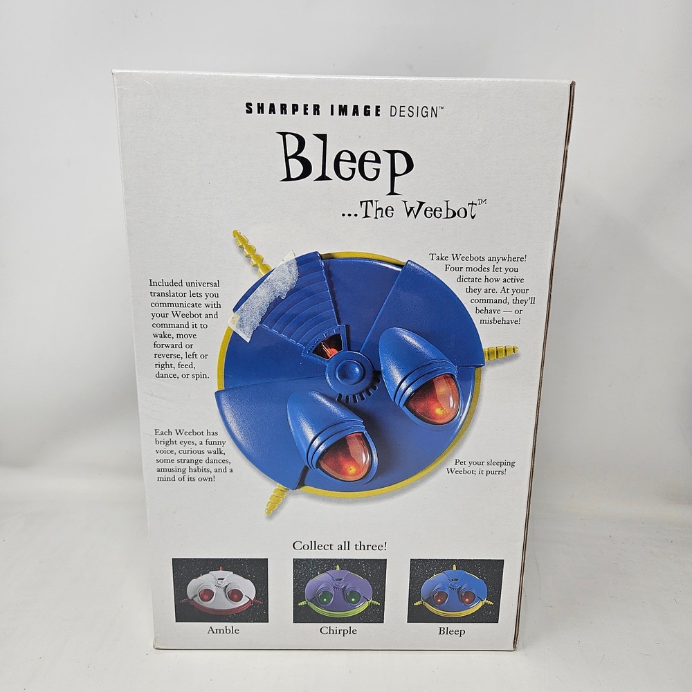 Bleep The Weebot Remote Controlled Sharper Image Design