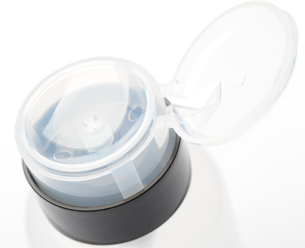 Pack of 2 Push Down Empty Lockable Pump Dispenser Bottle Nail Polish & Makeup
