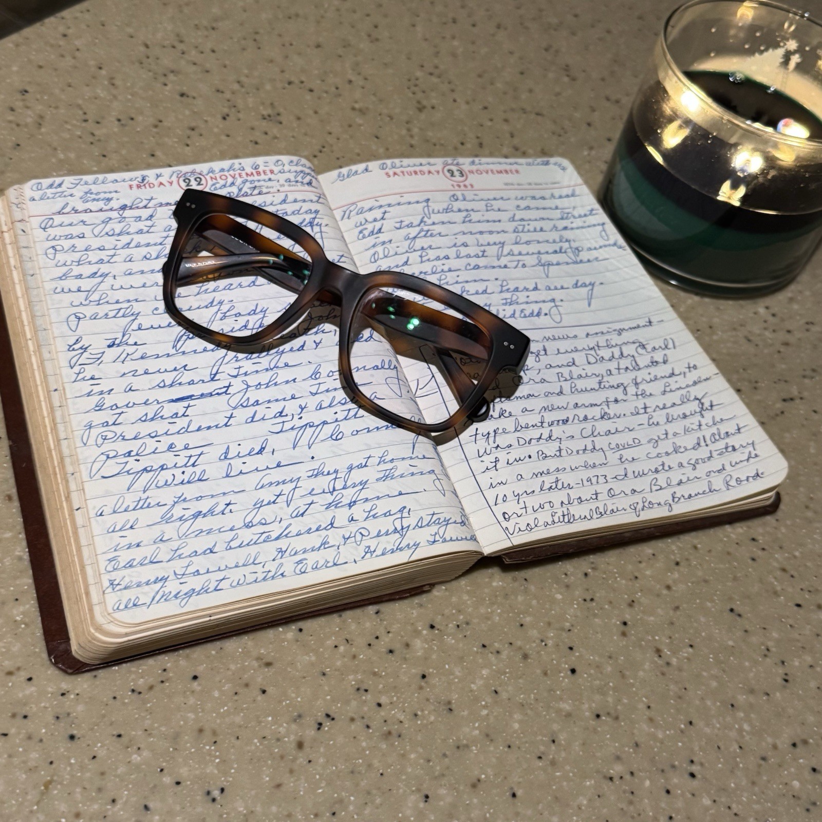 VTG Diary Handwritten JFK President John Kennedy Death Jack Ruby Womans Journal