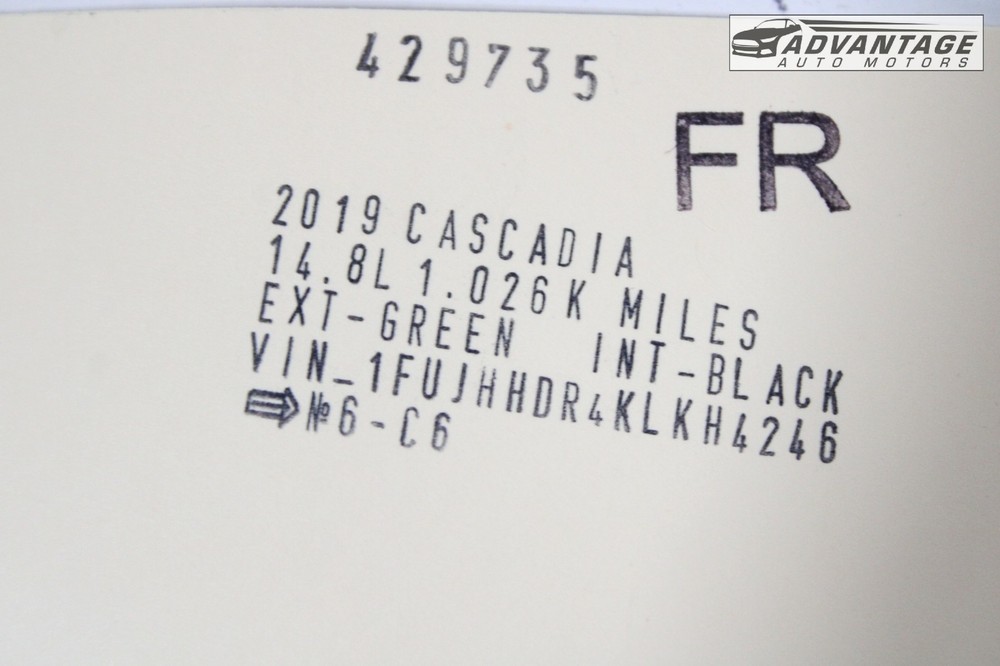 2018-2024 FREIGHTLINER CASCADIA 126 FRONT RIGHT SIDE HOOD SUPPORT BRACKET OEM