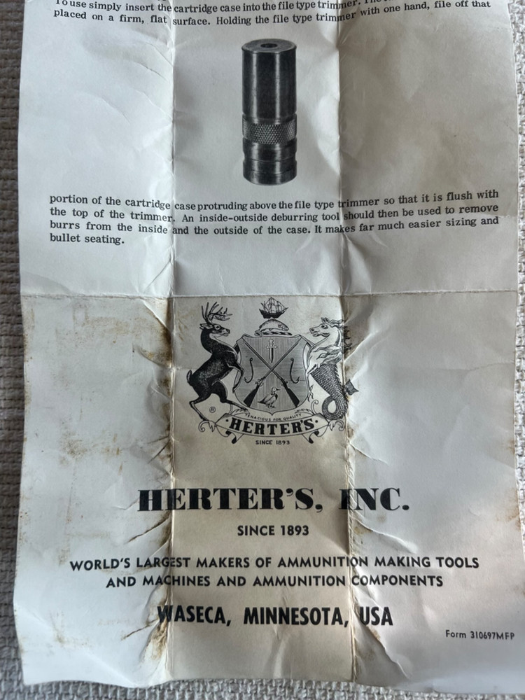 HERTERS FILE TYPE CASE TRIMMER 30-06
