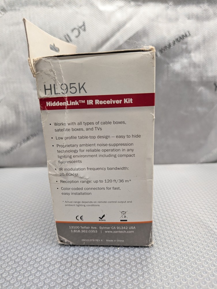 Xantech HL95K HiddenLink IR Receiver Kit Extended Range Open Box