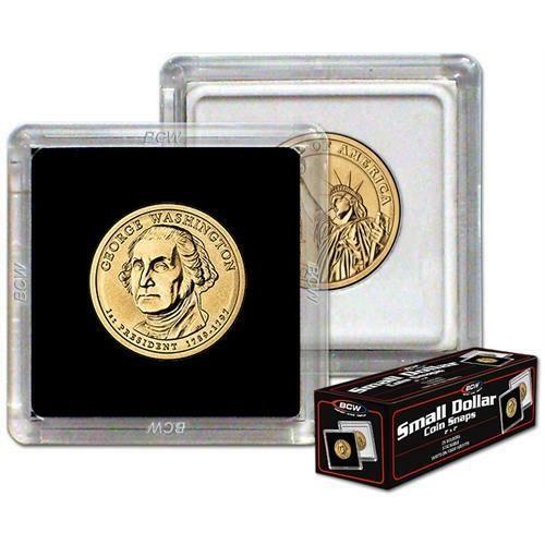 2 BCW 2x2 Small Dollar Coin Snap Holders
