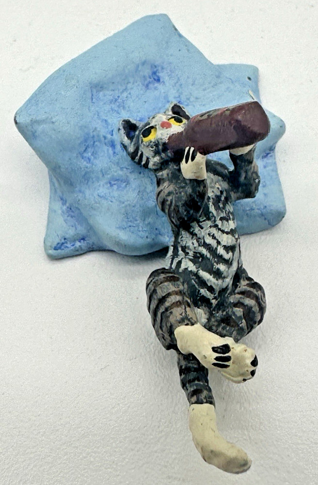 Fritz Bermann Cold Painted Cat, Austrian