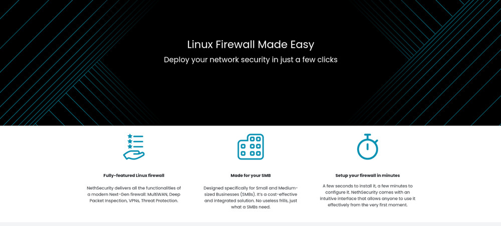 Linux Firewall SSD Made Easy Deploy your network security in just a few clicks