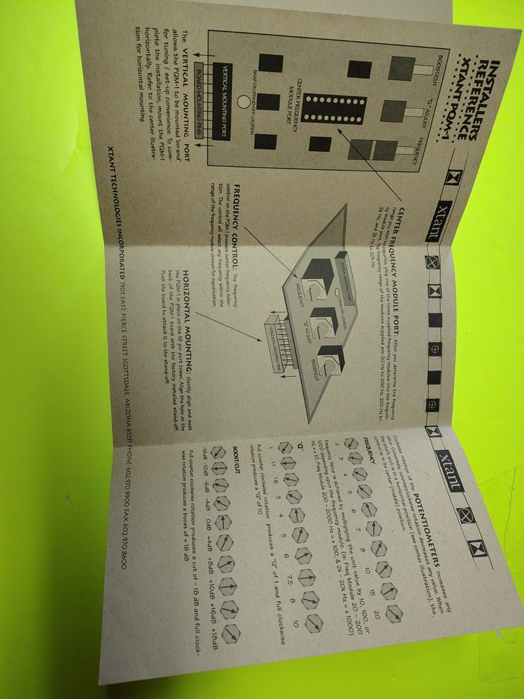 Xtant Crossover/Frequency Accessory Kit