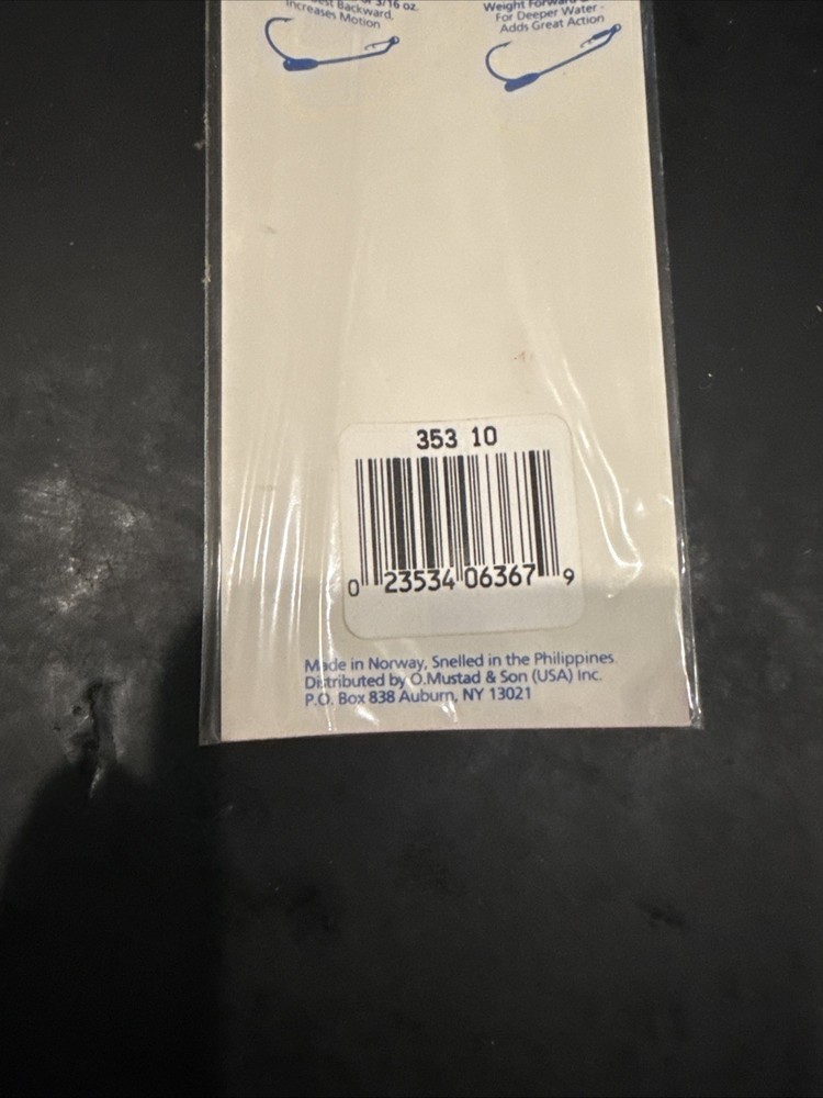 Mustad Ref 353 Aberdeen Size 10 4Lb Test 5 Per Pack