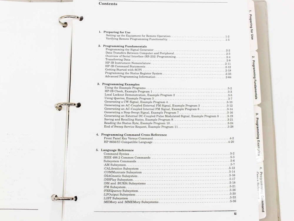HP Signal Generators Programming Guide ESG/ESG-D Series