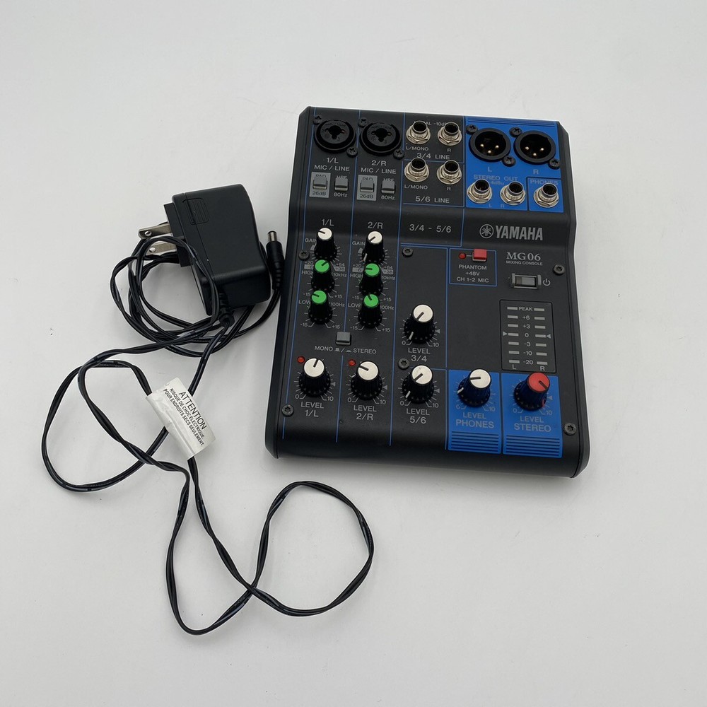 YAMAHA MIXING CONSOLE MODEL # MG06 (CC2000363)