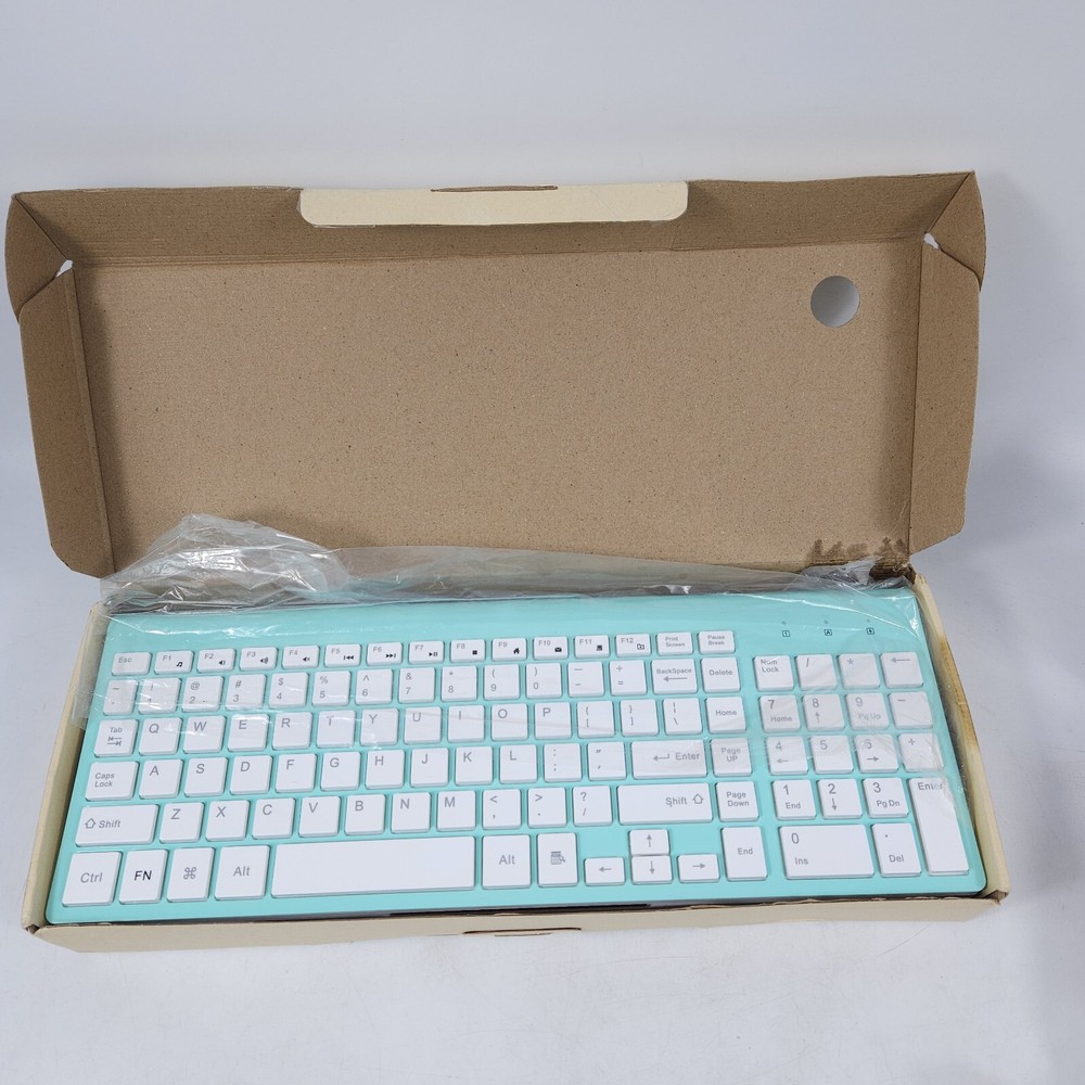 Cimetech Ultra Thin Wireless Keyboard Mouse Set 2.4G Ergonomic Silent PC Windows