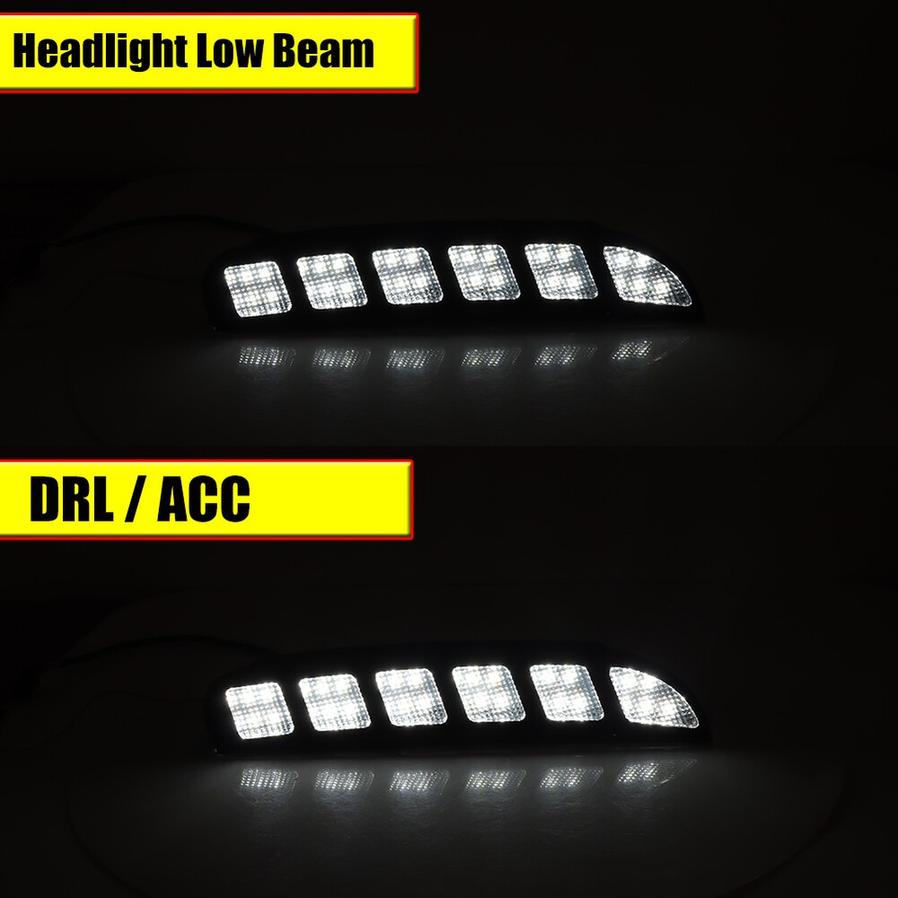 Sequential Switchback LED DRL Turn Signal Lights Kit For 2016-2019 Ford Explorer