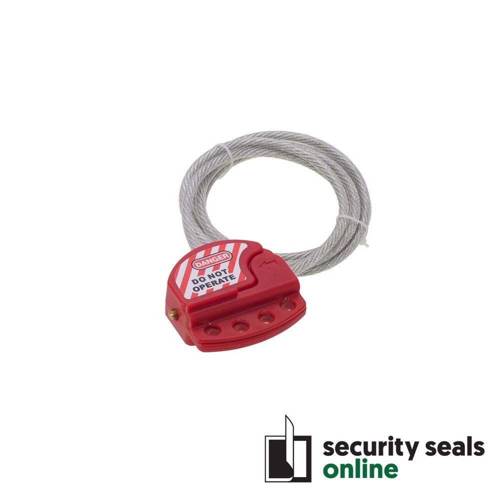 2m Adjustable Cable Lockout Device, 6mm diameter cable