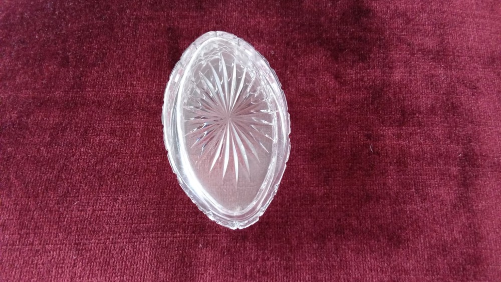 William Comyns Sterling Silver And Cut Glass Trinket Box.