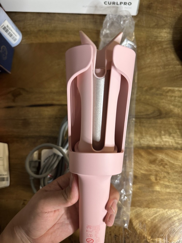 TYMO CurlPro Automatic Curling Iron 1" Ceramic Ionic Pink Electric