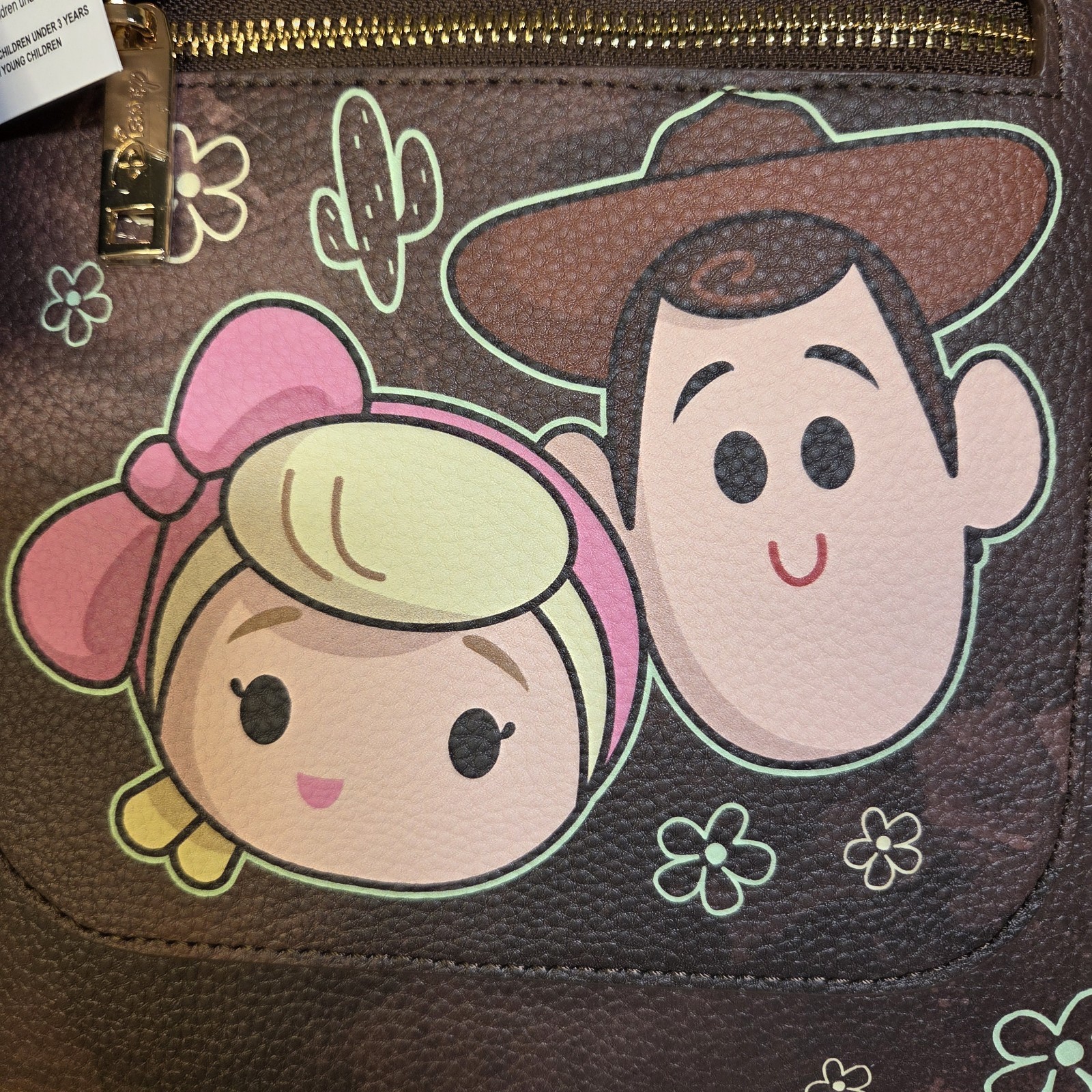 Disney Pixar Wondapop Toy Story Woody Bo Peep Crossbody Bag Purse Vegan Leather