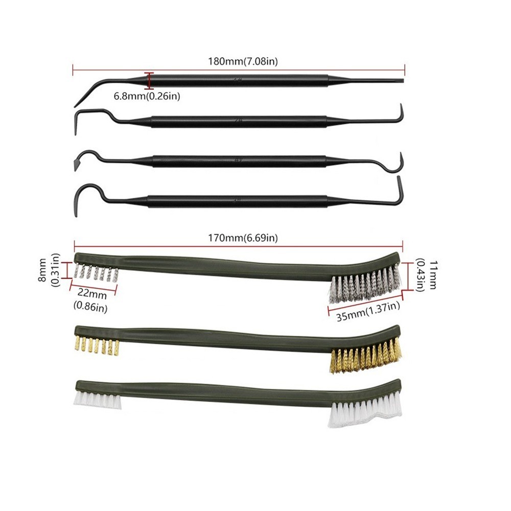 Car Detailing Cleaning Tools Efficient Nylon Pick Set Thorough Cleaning