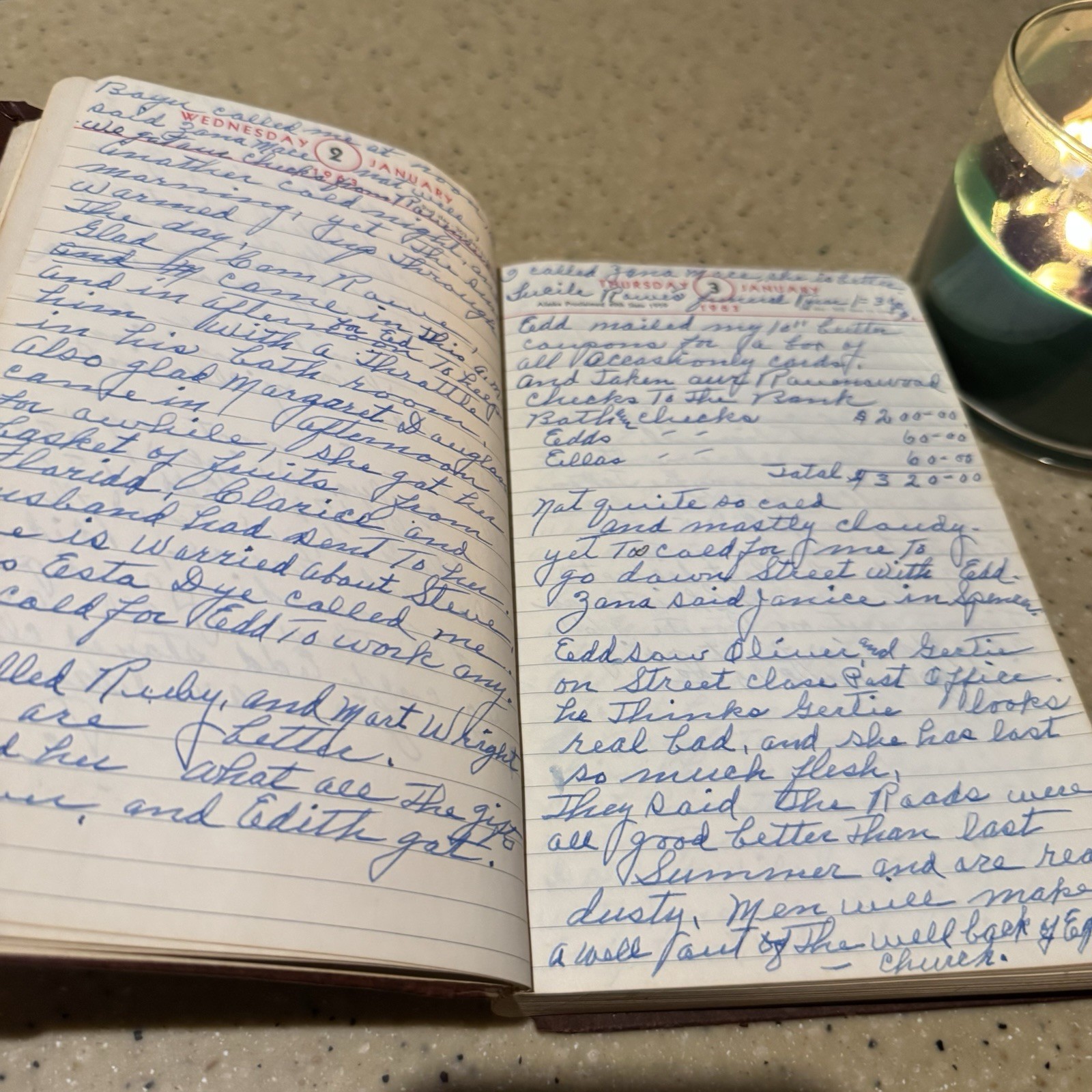 VTG Diary Handwritten JFK President John Kennedy Death Jack Ruby Womans Journal