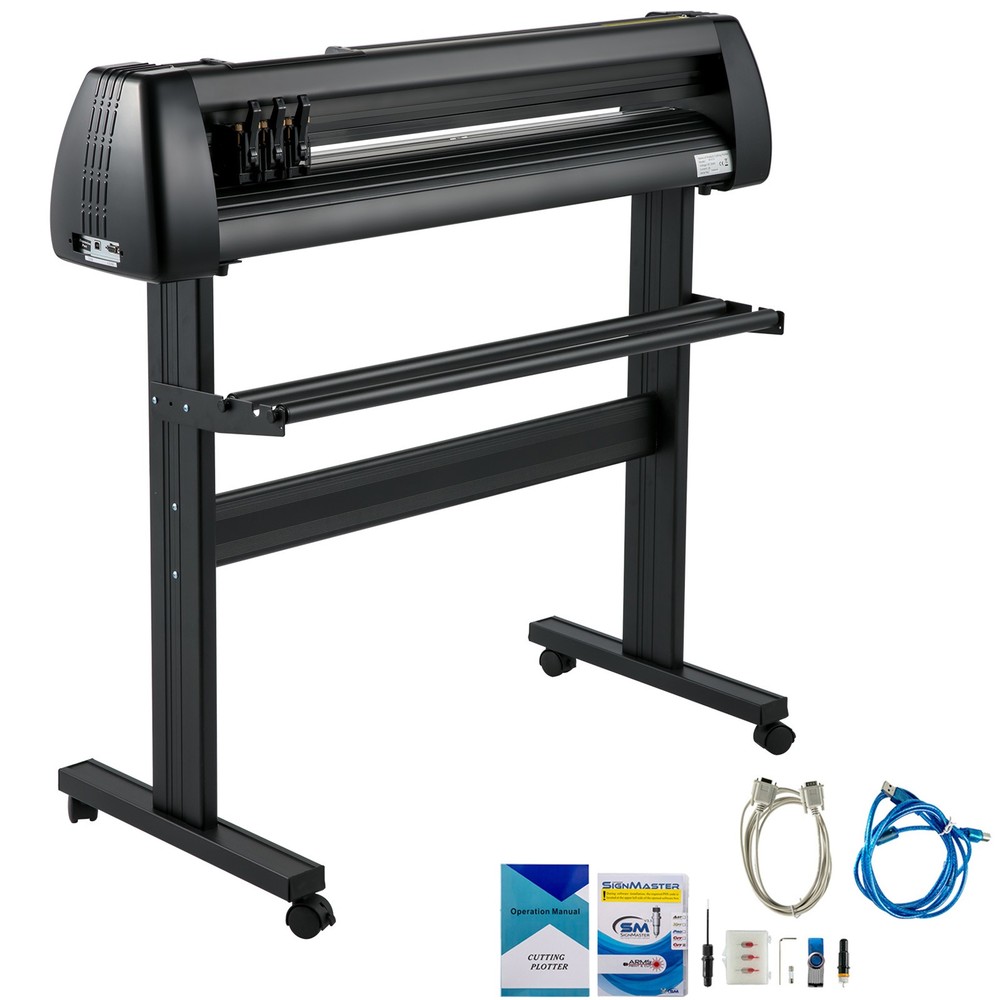 28in Vinyl Cutter Machine w/ Floor Stand Vinly Plotter Tool Kit SignMaster
