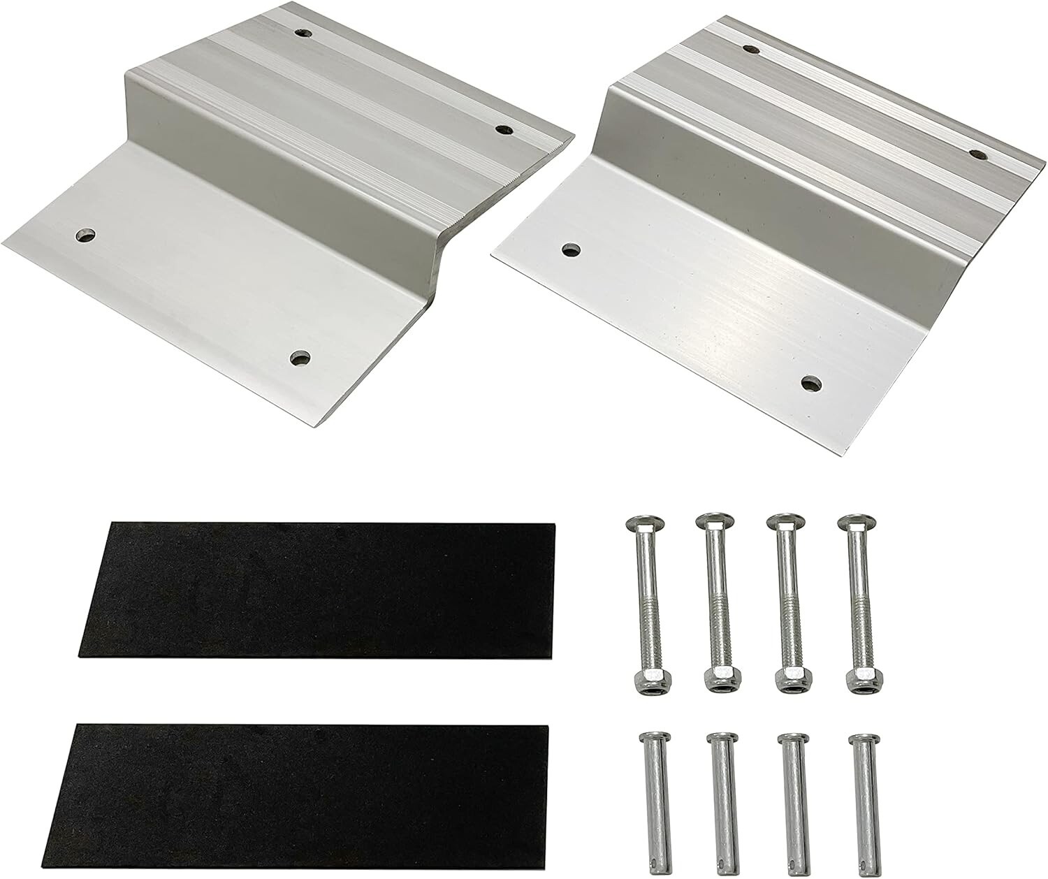 Aluminum Ramp Top Kit for 2" x8" Boards - 1400 lbs Capacity & Non-Skid Surface