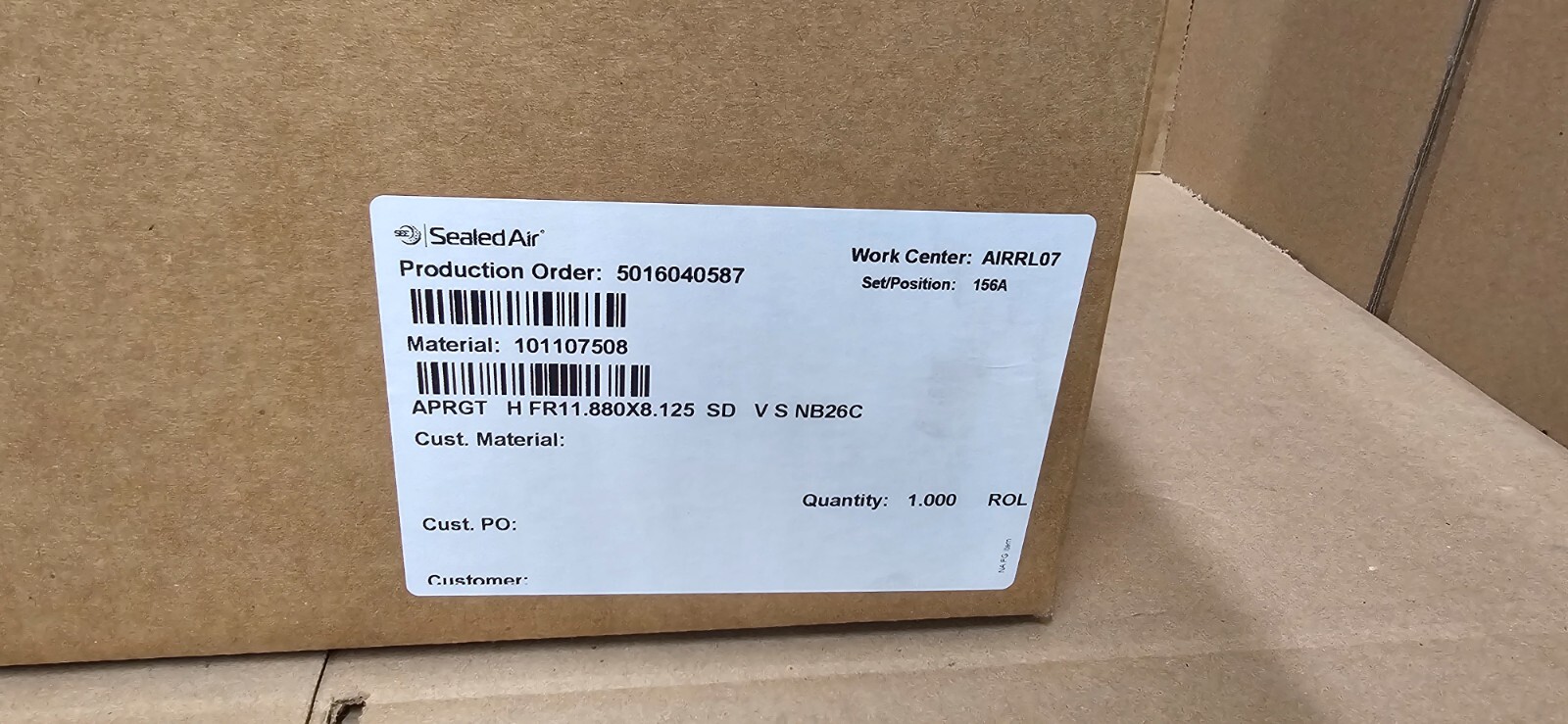 SEALED AIR AirPouch EarthAware 12 X 8 Air Packaging Roll 2600 length # 101107508