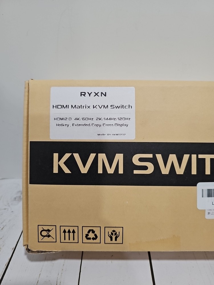 HDMI KVM Switch 2 Monitors 2 Computers, 4K HDMI Matrix Switch 2x2, Support...