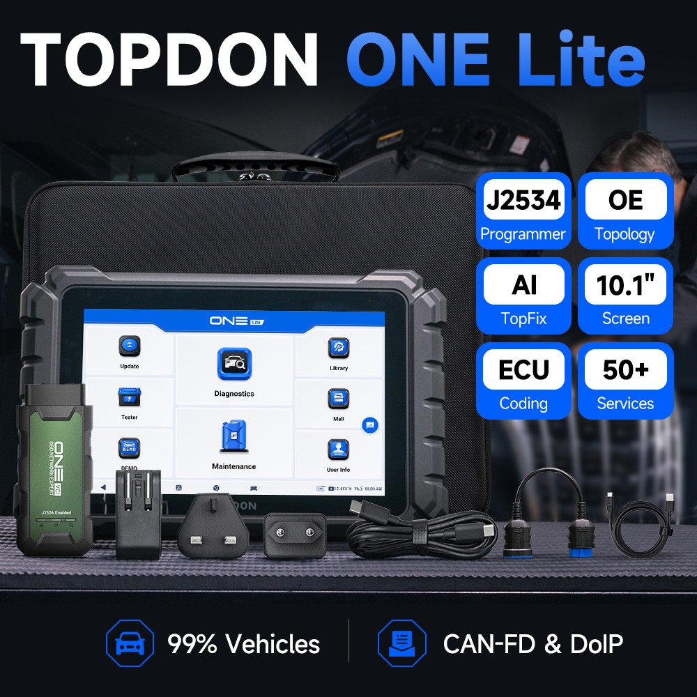 🔥2026 TOPDON ONE Lite 10.1" Diagnpstic Scan Tool J2534 Programming & ECU Coding