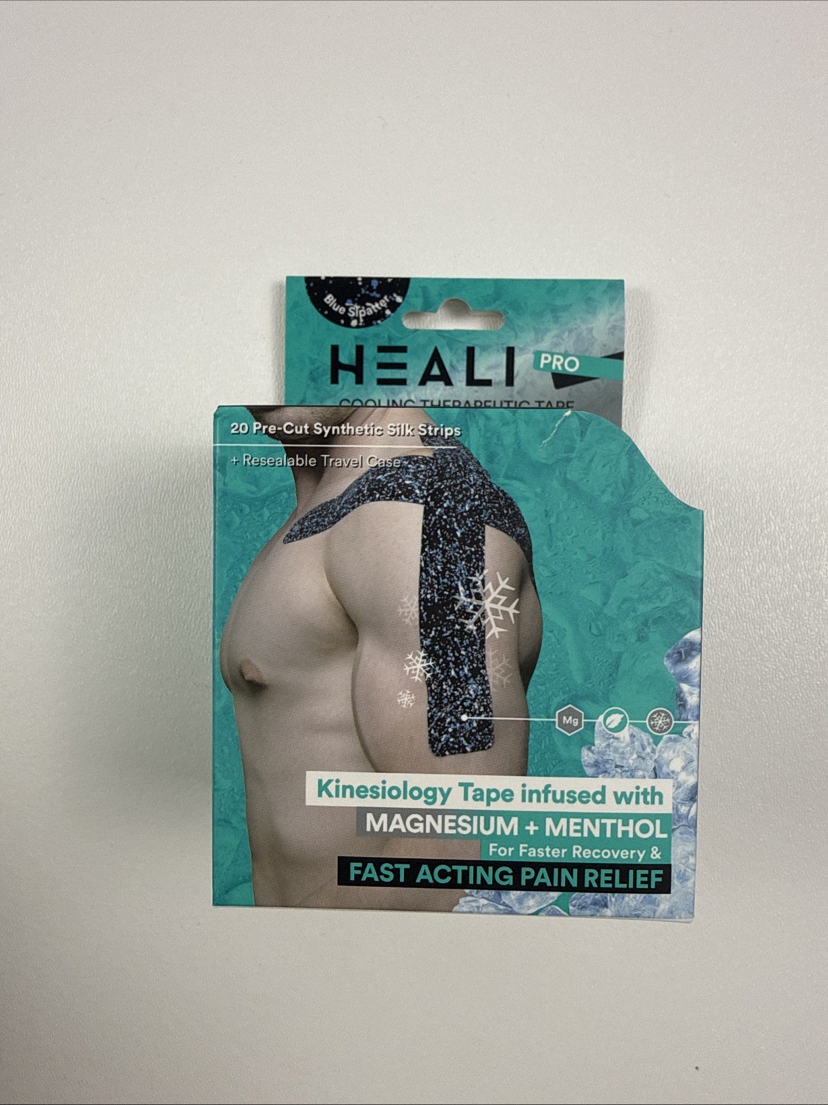 Heali Kinesiology Tape with Magnesium and Menthol, 20 Pcs Precut Strips, K Ta...