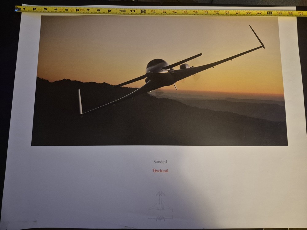 Beechcraft Starship Poster Will Be Professionally Packaged