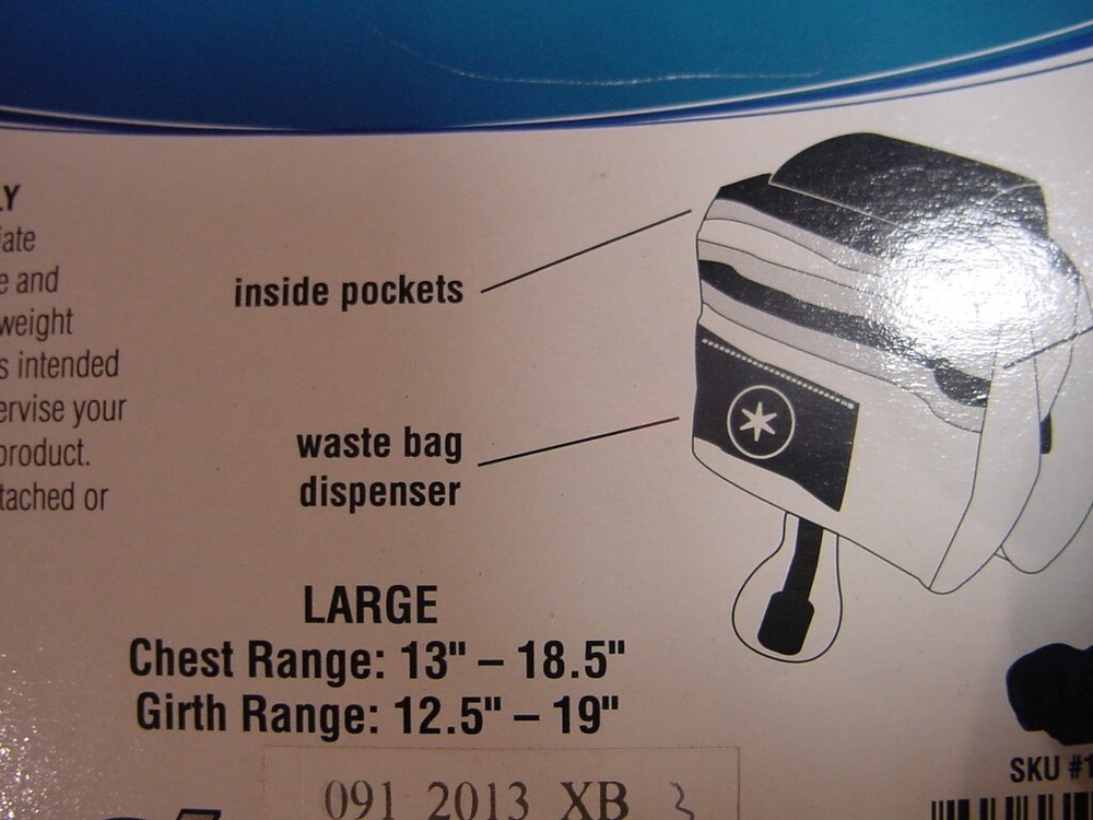 NEW - PETCO DOG PACK - SIZE LARGE