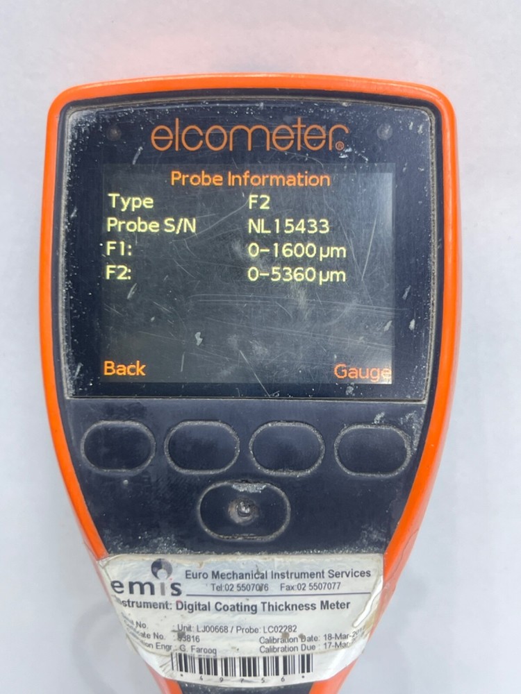 ELCOMETER 456 MODEL A456CFBS WITH ELCIMETER PROBE F2
