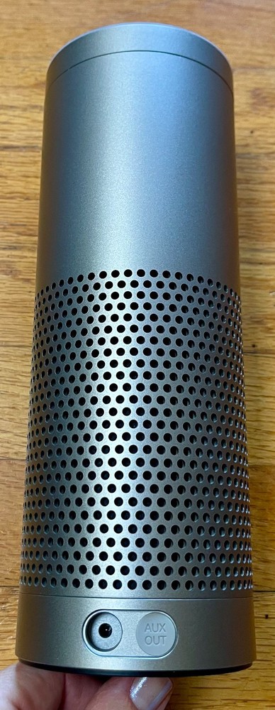 Amazon Echo Plus 1st Gen Smart Speaker Silver w/Power Adapter - READ DESCRIPTION