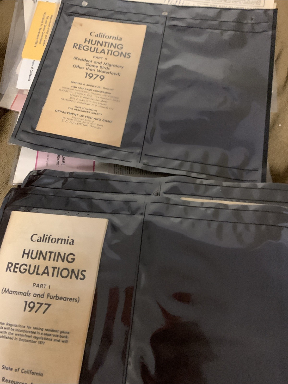 Lot Of 29 California Regulations Pamphlets 1952 1994 Vintage Hunting Fishing