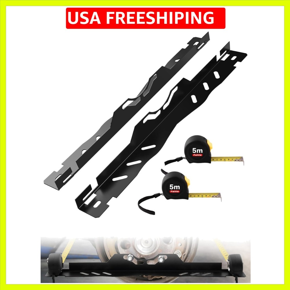 One-Piece Wheel Alignment Tool PlatesZero Play, Toe Alignment Plates w/Two 5m...