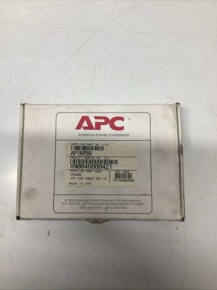 APC E139956 KVM VGA Cable Server Connection T-148