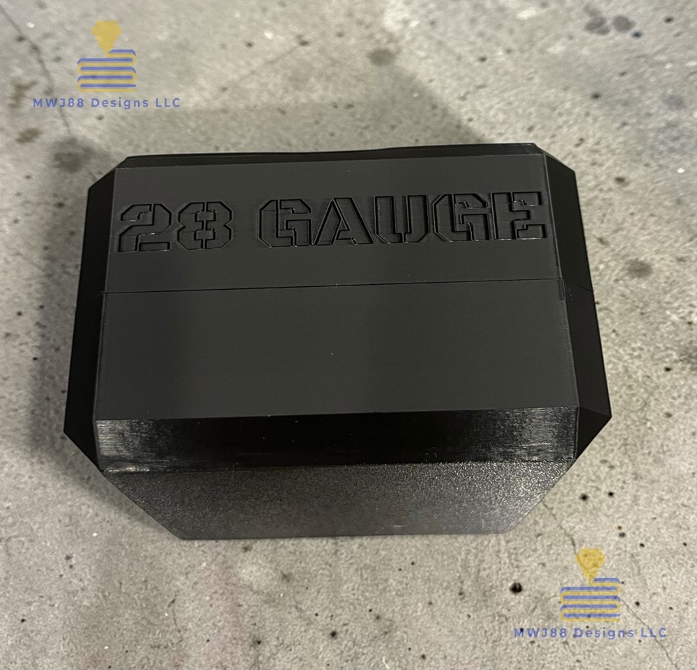 28ga Shotgun Shell Storage Box Case - 25rd Round - Multiple Colors Available!