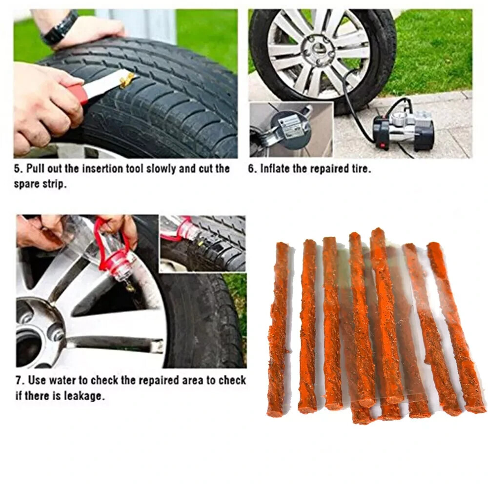 68pc Tire Repair Kit DIY Flat Tire Repair Car Truck Motorcycle Home Plug Patch