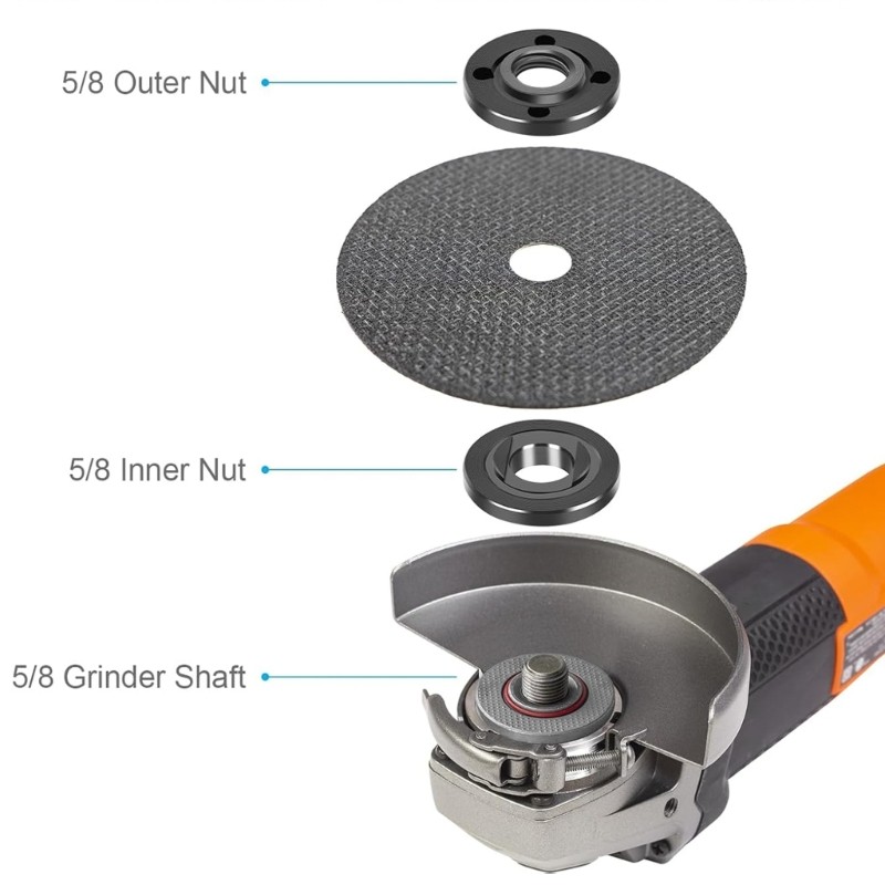 Angle Grinder Quick Releases Nut with Adjustable Spanne for Smooth Disc Removal