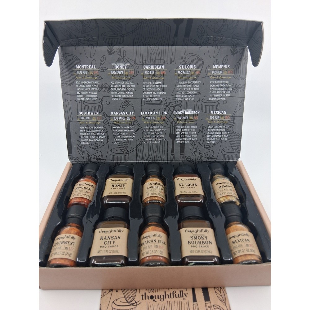 Thoughtfully - The Pitmaster Meat BBQ Rubs and Sauce - 10 flavors