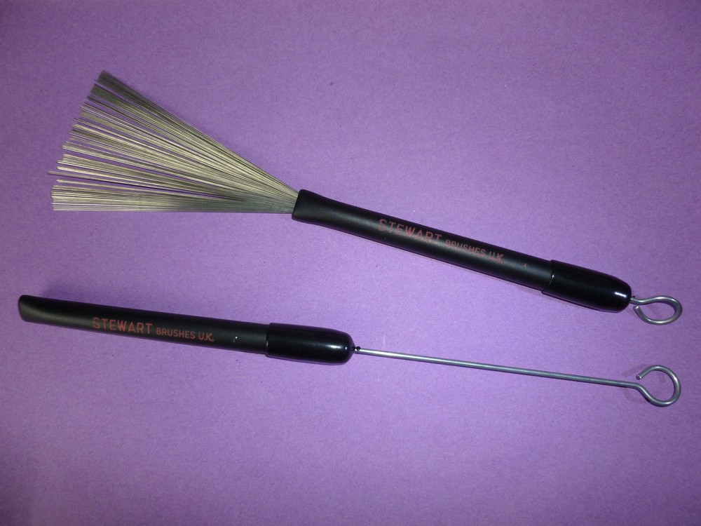 RETRACTABLE WIRE DRUM BRUSHES Loop End Tinted No Rust Original Premier Model