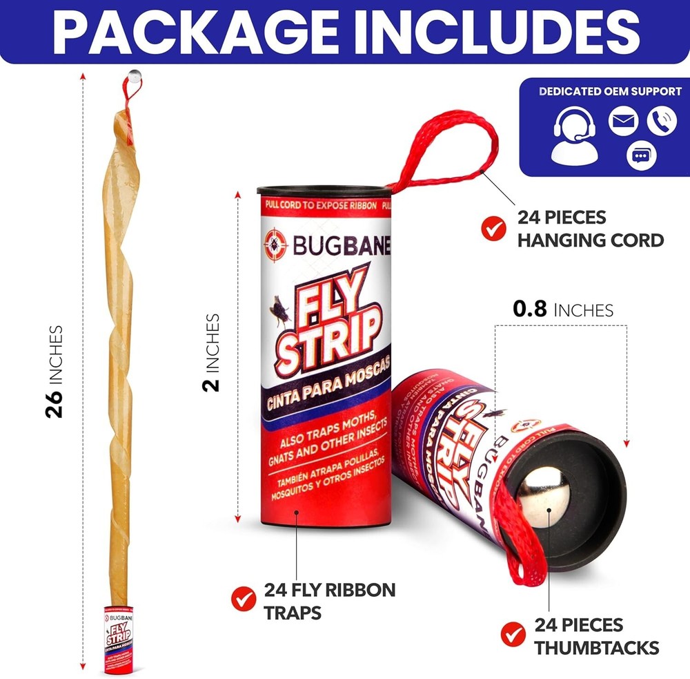24 Multi-Insect Sticky Traps - Safe & Effective Fly Control for Home & Garden