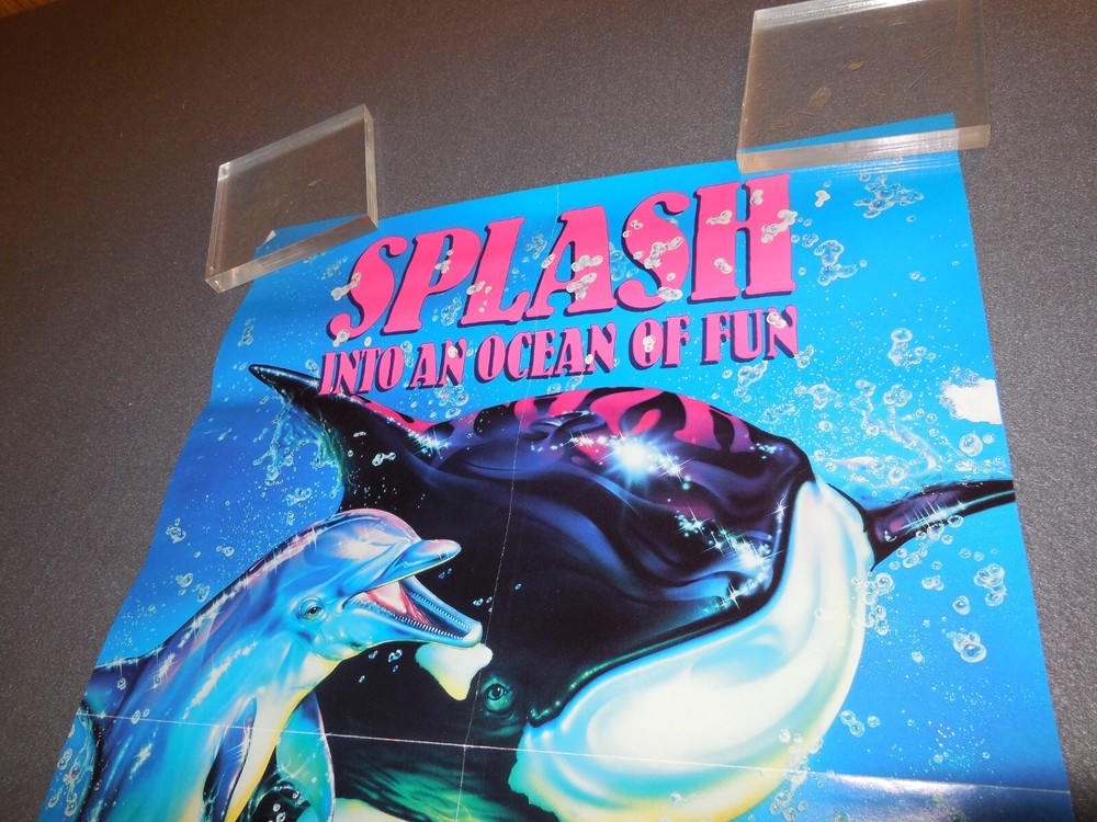 PO1 1990 USPS POSTAGE STAMP POSTERS DOLPHINS SPLASH INTO OCEAN OF FUN VTG