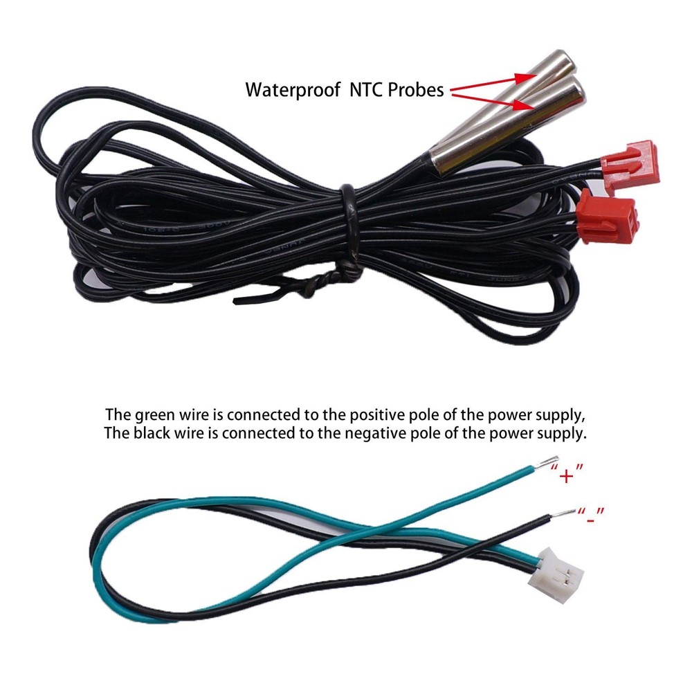 High Accuracy Adjustable Digital Thermometer - Celsius & Fahrenheit Dual Display
