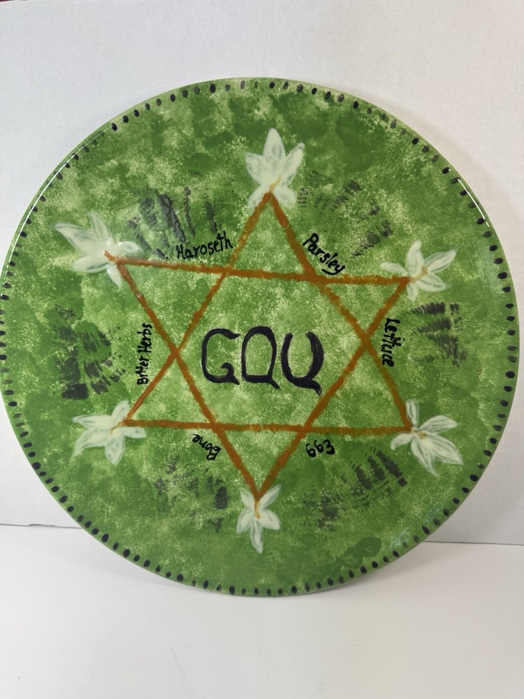 Hand Painted Passover Seder plate
