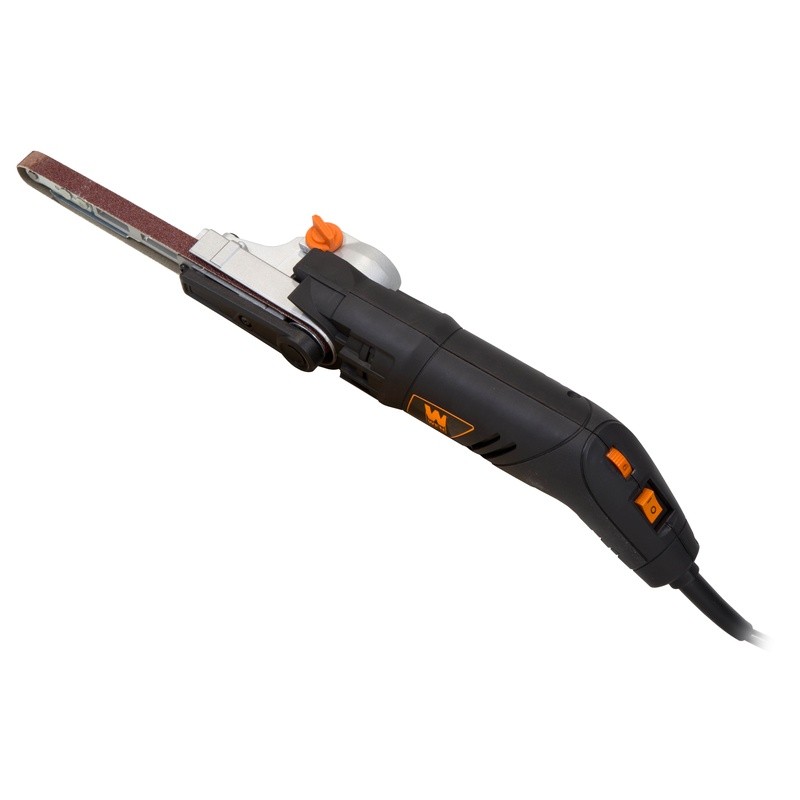 Variable Speed Belt Sander Auto Tracking Tool Free Change Dust Attachment New