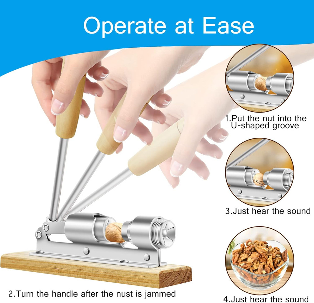 Nutcrackers for Nuts, Nut Crackers for Pecans, Heavy Duty Nut Cracking Tools,...