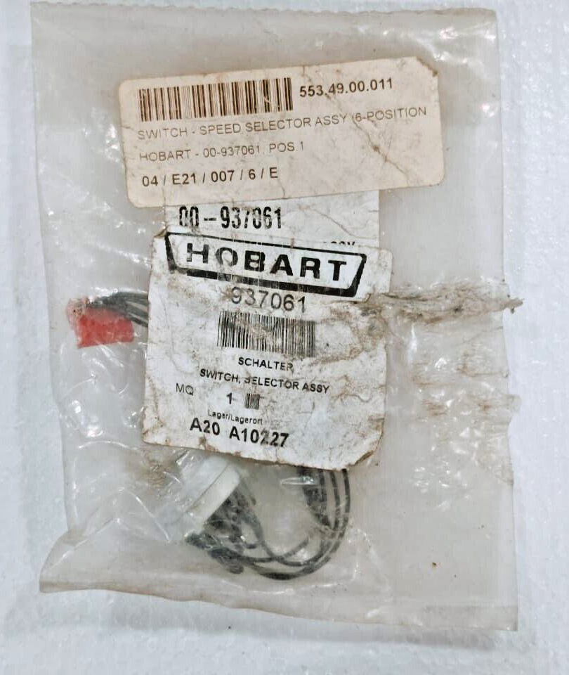 Hobart 00-937061 Speed Selector Switch Assembly